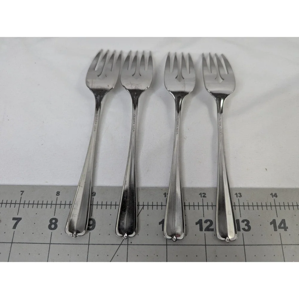 Oneida Gala‎ Impulse Salad Forks Lot of 4